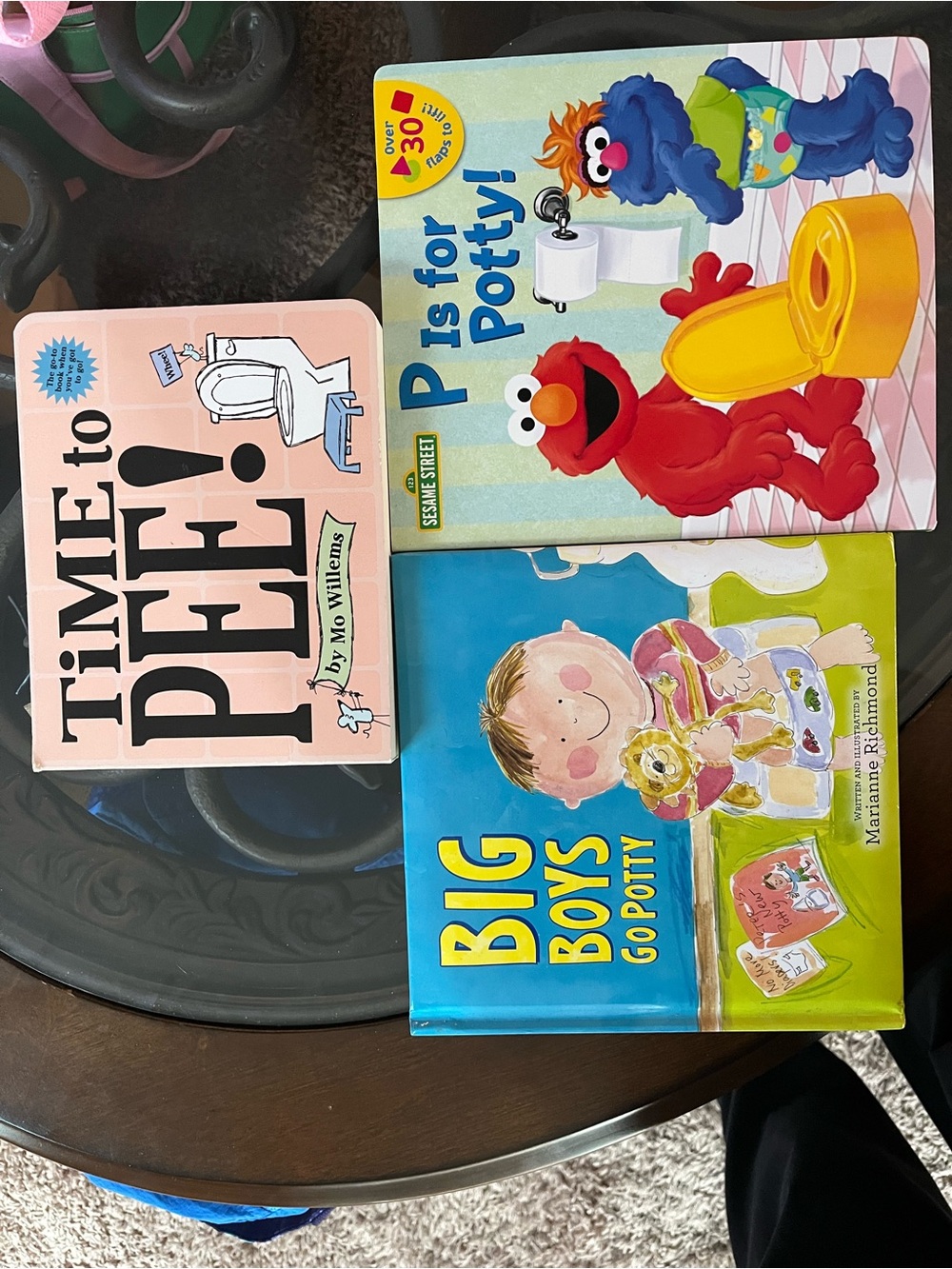 Sesame Street P Is for Potty! Board Book - Blue, Yellow, Red